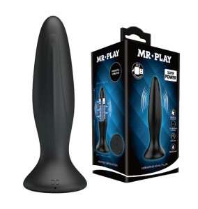 MR PLAY - Power Vibe Anal Plug (Chargeable - Black)